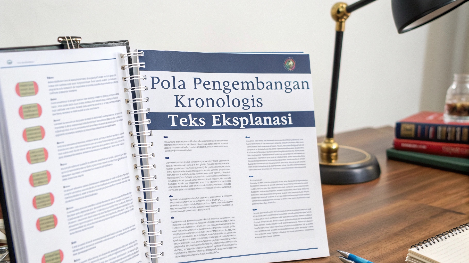 Pola Pengembangan Kronologis Teks Eksplanasi