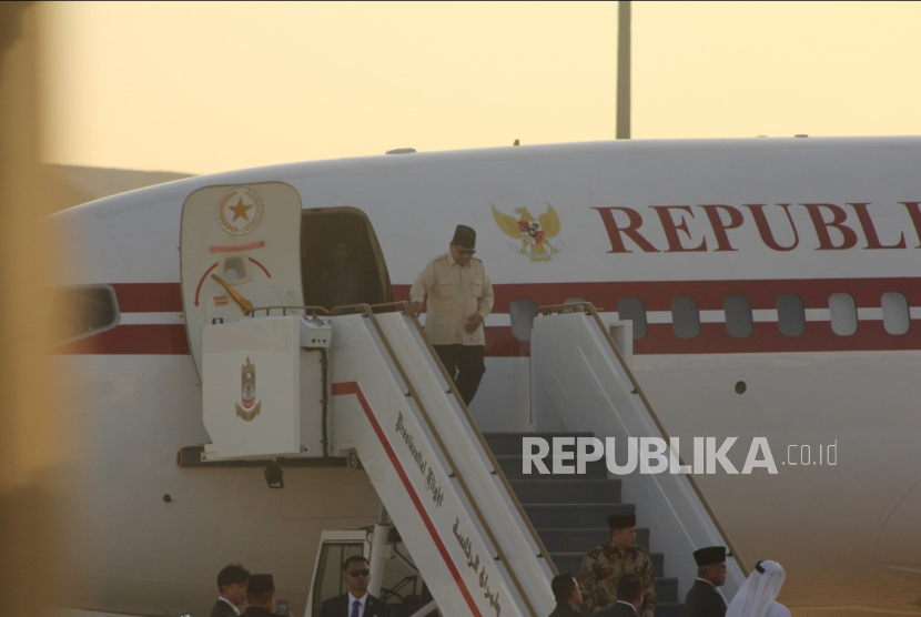 Presiden Prabowo Sudah Mendarat di Bandara Abu Dhabi, UEA
